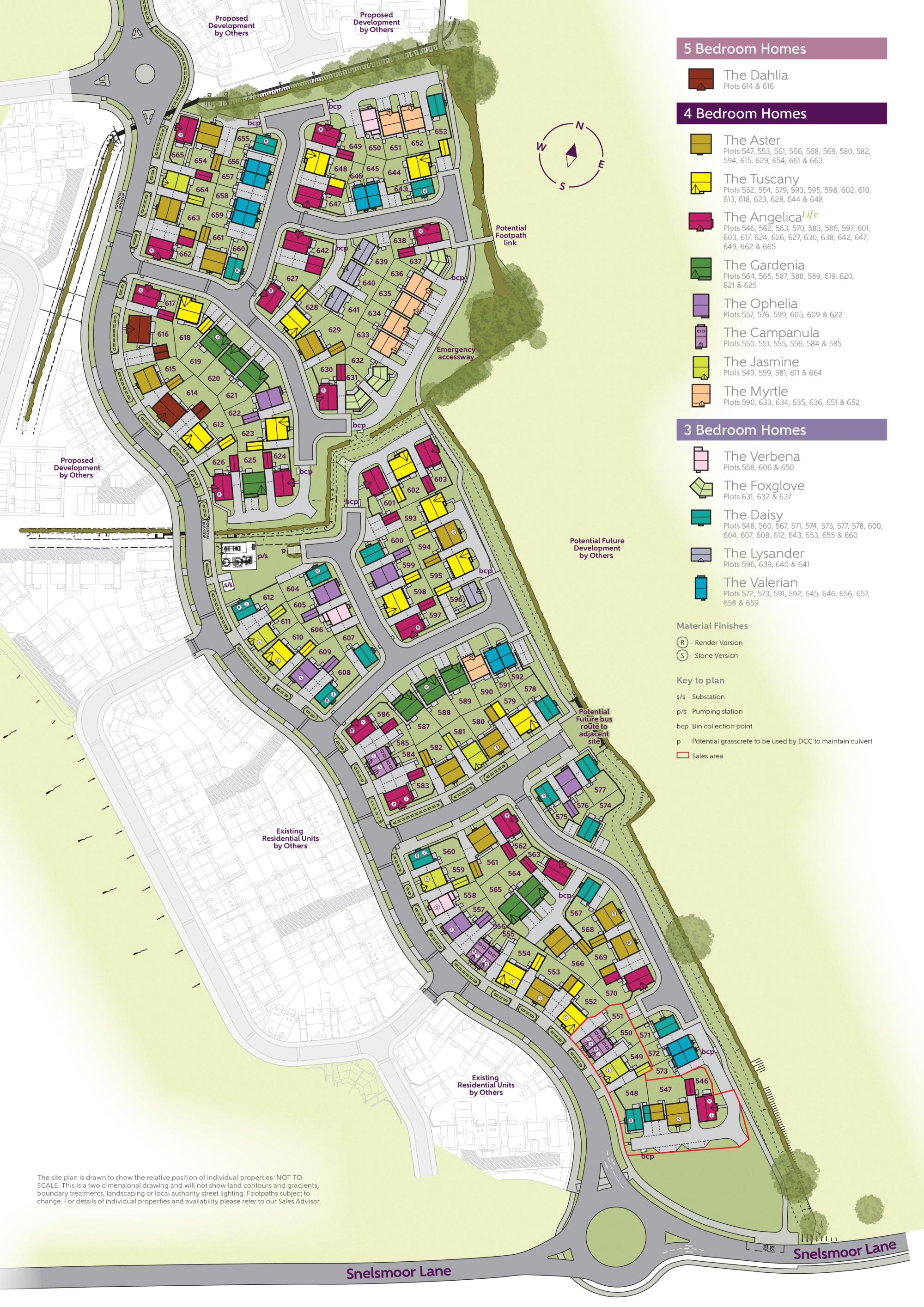 Chellaston Fold site plan