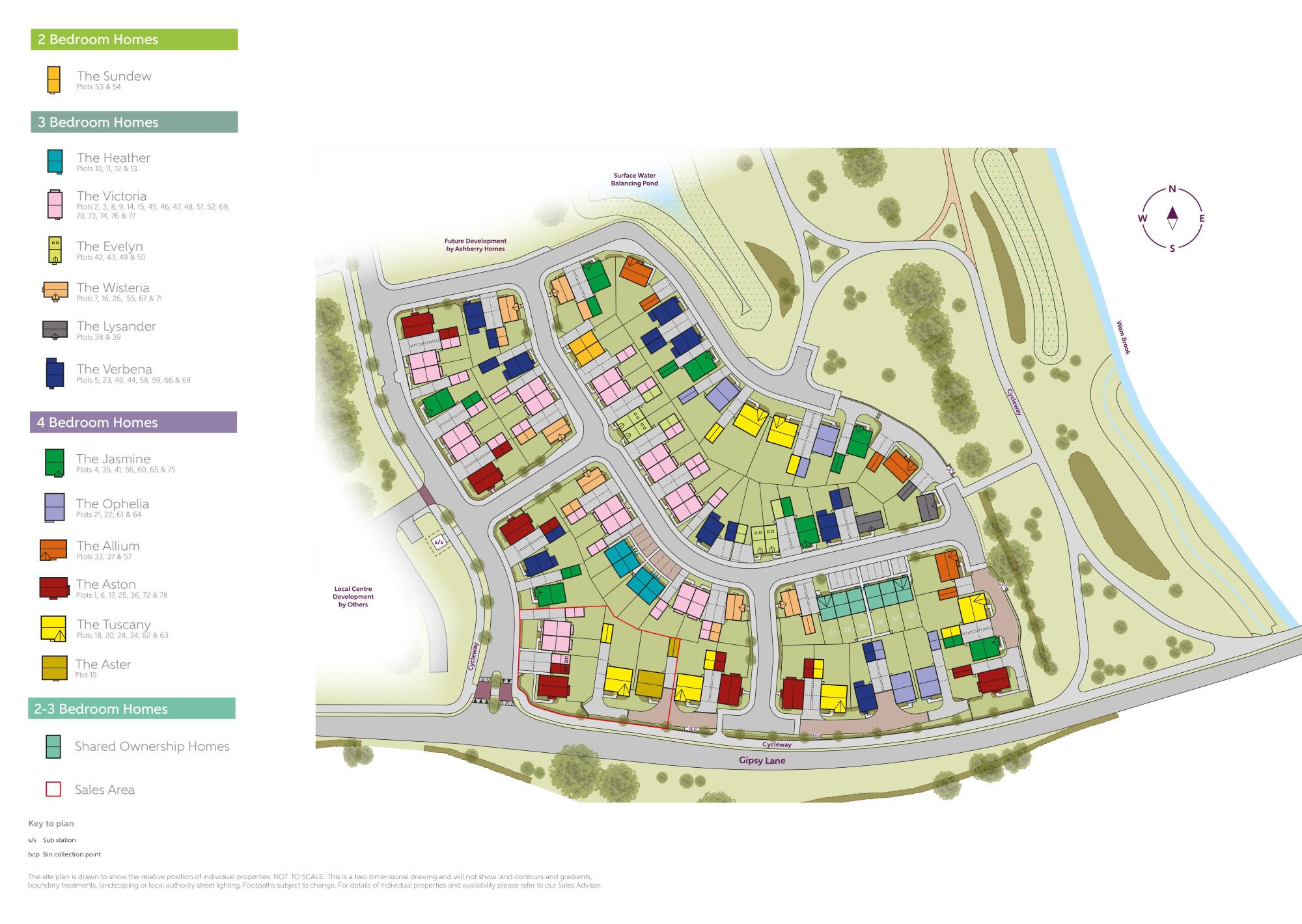 Yew Tree Meadows site plan