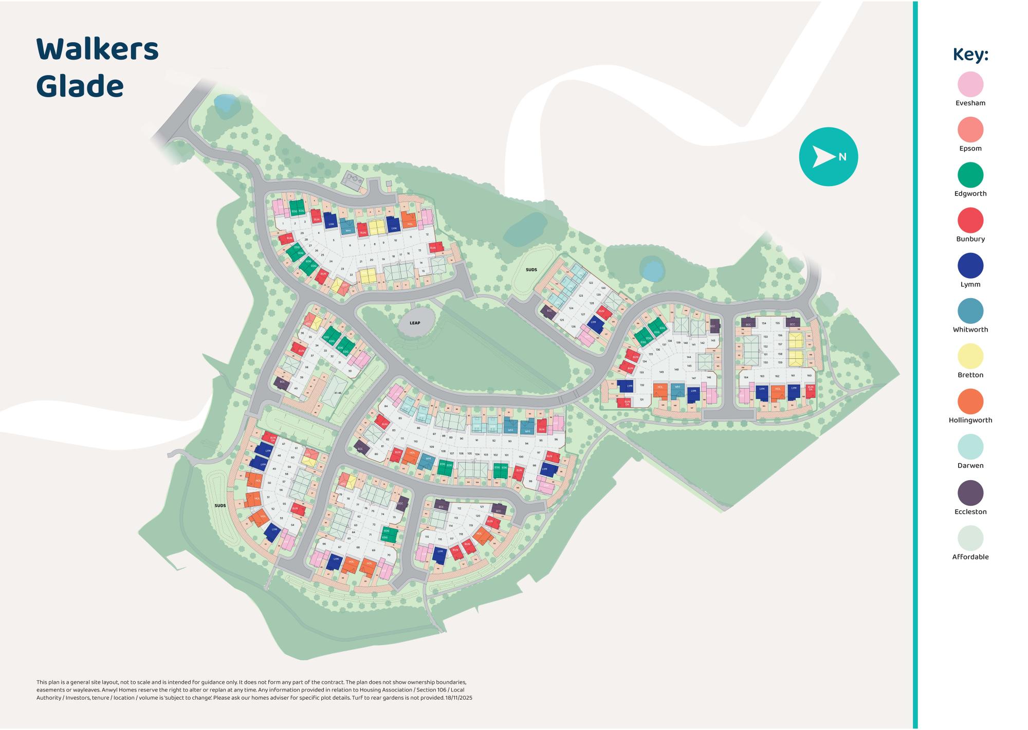Walkers Glade site plan