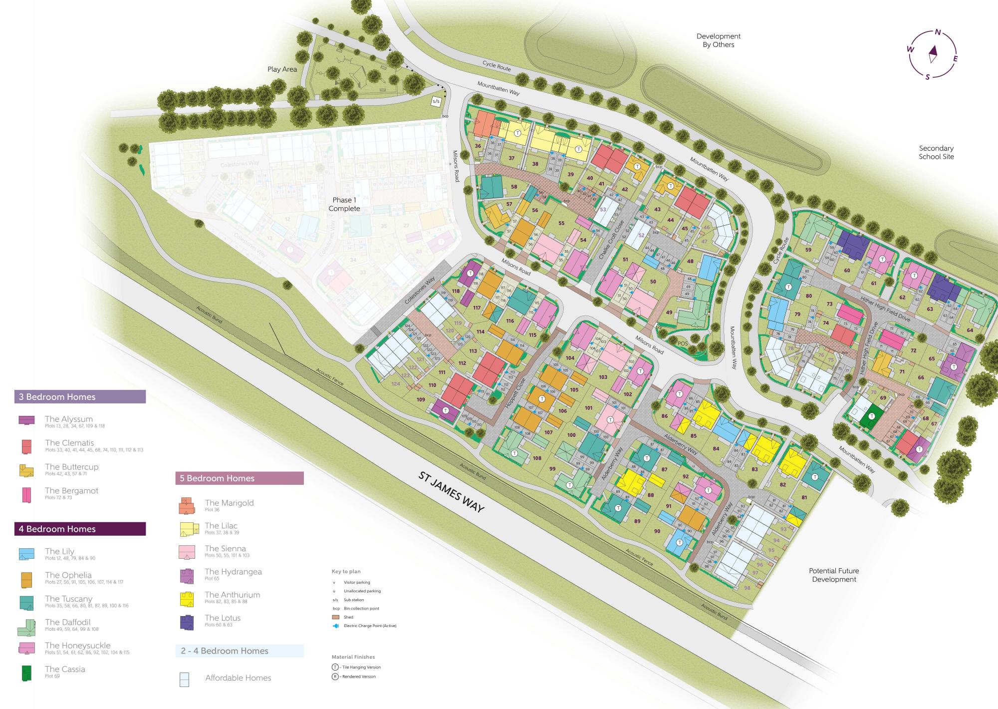 Maltings Place at St James Park site plan