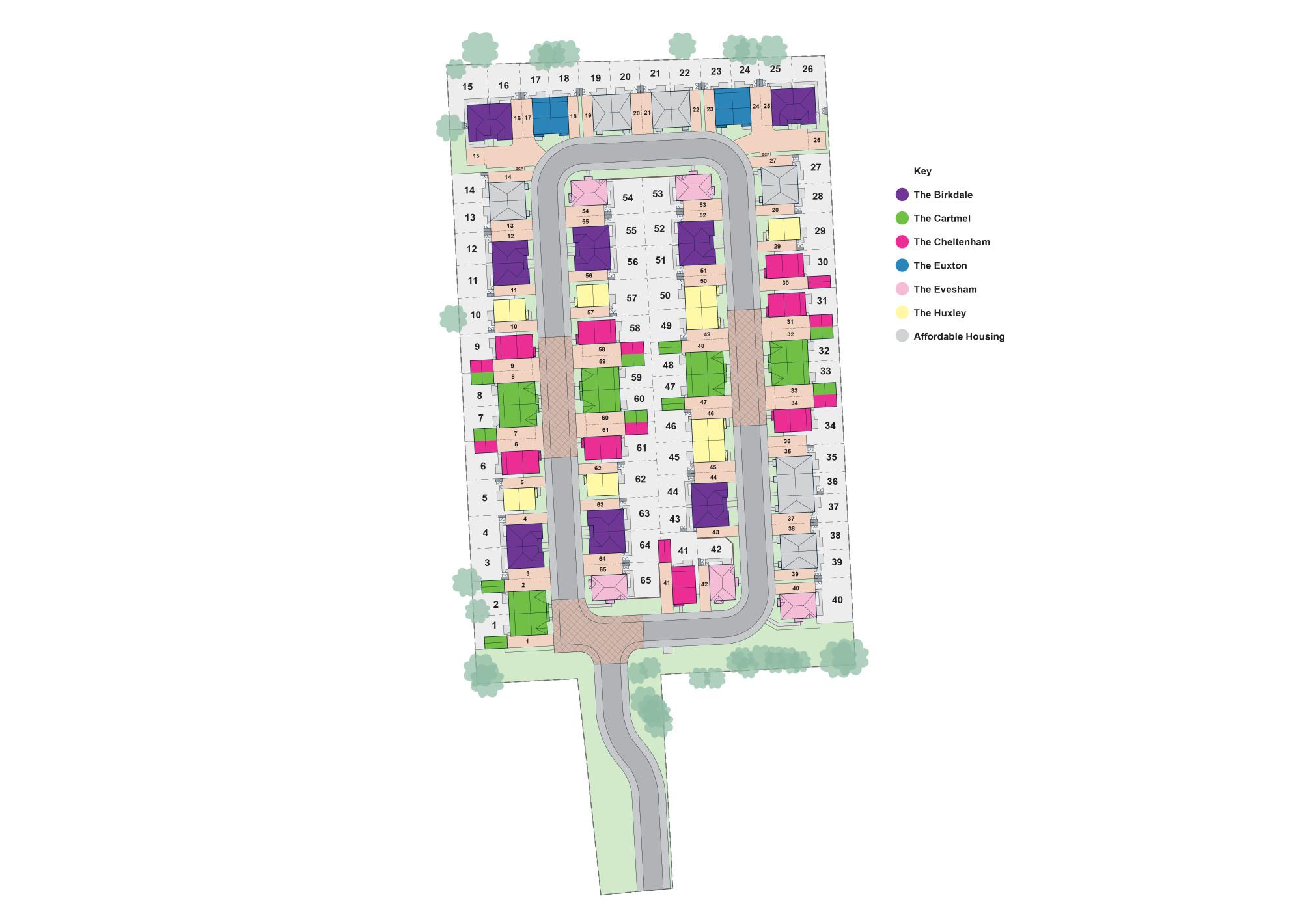 Dalton Fields site plan